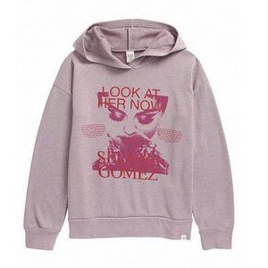 TREASURE & BOND Girls Oversized Selena Gomez Purple Hoodie L (10-12)